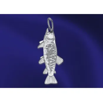 Přívěsek Stříbrný přívěsek ryba pstruh - PA0199 (Stříbrný přívěsek pstruha )