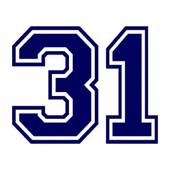 Polep vozidla Startovní číslo 31 typ 4 (23 - tmavě modrá) SAMOLEPKA NA AUTO, NÁLEPKA, FÓLIE, POLEP, TUNING, VLASTNÍ TEXT, TISK, AUTOSAMOLEPKY.cz, POLEPY, OBRÁZEK, LOGO, 3D STICKERS