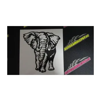 Samolepící dekorace SAMOLEPKA Slon 027 pravá (17 - šedá) NA AUTO, NÁLEPKA, FÓLIE, POLEP, TUNING, VLASTNÍ TEXT, TISK, AUTOSAMOLEPKY.cz, POLEPY, OBRÁZEK, LOGO, SAMOLEPKY