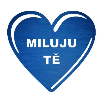 Samolepící dekorace SAMOLEPKA Srdíčko 015 miluju tě (65 - škrábaný kov modrý) NA AUTO, NÁLEPKA, FÓLIE, POLEP, TUNING, VLASTNÍ TEXT, TISK, AUTOSAMOLEPKY.cz, POLEPY, OBRÁZEK, LOGO, SAMOLEPKY