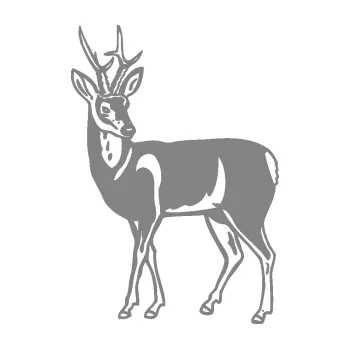 Samolepící dekorace SAMOLEPKA Srnec 005 levá (17 - šedá) NA AUTO, NÁLEPKA, FÓLIE, POLEP, TUNING, VLASTNÍ TEXT, TISK, AUTOSAMOLEPKY.cz, POLEPY, OBRÁZEK, LOGO, SAMOLEPKY