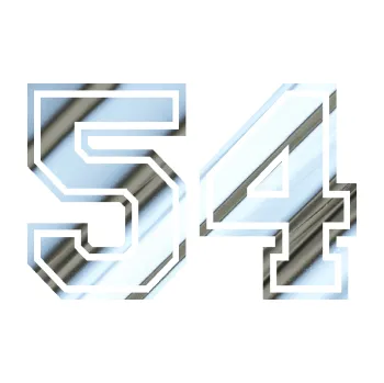 Polep vozidla Startovní číslo 54 typ 4 (80 - chrom fólie stříbrná zrcadlová) SAMOLEPKA NA AUTO, NÁLEPKA, FÓLIE, POLEP, TUNING, VLASTNÍ TEXT, TISK, AUTOSAMOLEPKY.cz, POLEPY, OBRÁZEK, LOGO, 3D STICKERS