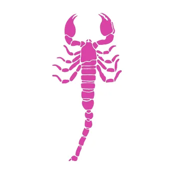 Polep vozidla Štír 010 pravá (16 - růžová) SAMOLEPKA NA AUTO, NÁLEPKA, FÓLIE, POLEP, TUNING, VLASTNÍ TEXT, TISK, AUTOSAMOLEPKY.cz, POLEPY, OBRÁZEK, LOGO, 3D STICKERS