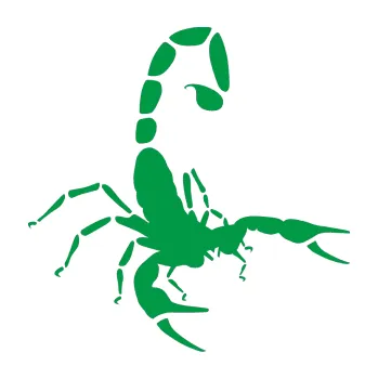 Polep vozidla Štír 018 pravá (12 - zelená) SAMOLEPKA NA AUTO, NÁLEPKA, FÓLIE, POLEP, TUNING, VLASTNÍ TEXT, TISK, AUTOSAMOLEPKY.cz, POLEPY, OBRÁZEK, LOGO, 3D STICKERS