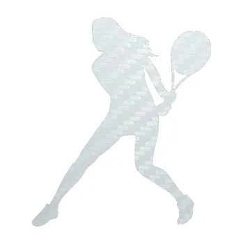 Polep vozidla SAMOLEPKA Tenistka 002 levá (51 - 3D karbon bílý) NA AUTO, NÁLEPKA, FÓLIE, POLEP, TUNING, VLASTNÍ TEXT, TISK, AUTOSAMOLEPKY.cz, POLEPY, OBRÁZEK, LOGO, SAMOLEPKY