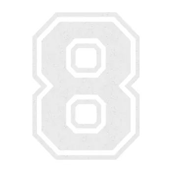 Polep vozidla Startovní číslo 8 typ 4 (84 - Ultra Metalic bílá) SAMOLEPKA NA AUTO, NÁLEPKA, FÓLIE, POLEP, TUNING, VLASTNÍ TEXT, TISK, AUTOSAMOLEPKY.cz, POLEPY, OBRÁZEK, LOGO, 3D STICKERS