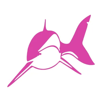 Samolepicí dekorace na vozidlo Žralok 004 levá (16 - růžová) SAMOLEPKA NA AUTO, NÁLEPKA, FÓLIE, POLEP, TUNING, VLASTNÍ TEXT, TISK, AUTOSAMOLEPKY.cz, POLEPY, OBRÁZEK, LOGO, 3D STICKERS