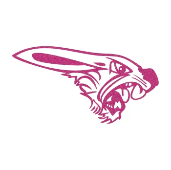 Samolepicí dekorace na vozidlo Zajíc pravá (90 - Ultra Metalic růžová) SAMOLEPKA NA AUTO, NÁLEPKA, FÓLIE, POLEP, TUNING, VLASTNÍ TEXT, TISK, AUTOSAMOLEPKY.cz, POLEPY, OBRÁZEK, LOGO, 3D STICKERS