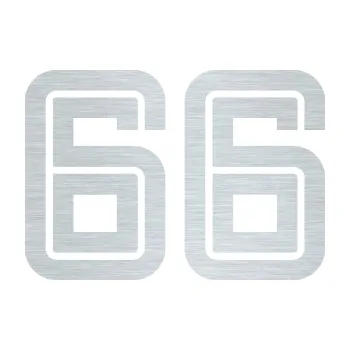 Polep vozidla Startovní číslo 66 typ 7 (61 - škrábaný hliník) SAMOLEPKA NA AUTO, NÁLEPKA, FÓLIE, POLEP, TUNING, VLASTNÍ TEXT, TISK, AUTOSAMOLEPKY.cz, POLEPY, OBRÁZEK, LOGO, 3D STICKERS