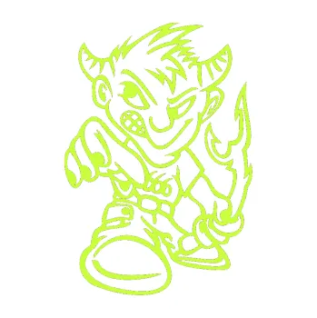 Samolepicí dekorace na vozidlo Vidlák pravá (27 - limetová) SAMOLEPKA NA AUTO, NÁLEPKA, FÓLIE, POLEP, TUNING, VLASTNÍ TEXT, TISK, AUTOSAMOLEPKY.cz, POLEPY, OBRÁZEK, LOGO, 3D STICKERS