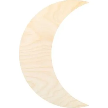 kreativní sada Dřevěný výřez pro Macramé měsíc plný 27cm