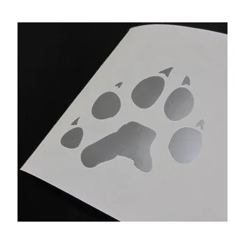 Samolepící dekorace Tlapka 003 levá (17 - šedá) SAMOLEPKA NA AUTO, NÁLEPKA, FÓLIE, POLEP, TUNING, VLASTNÍ TEXT, TISK, AUTOSAMOLEPKY.cz, POLEPY, OBRÁZEK, LOGO, 3D STICKERS