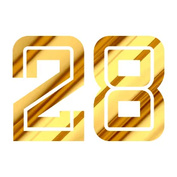 Polep vozidla Startovní číslo 28 typ 7 (81 - chrom fólie zlatá zrcadlová) SAMOLEPKA NA AUTO, NÁLEPKA, FÓLIE, POLEP, TUNING, VLASTNÍ TEXT, TISK, AUTOSAMOLEPKY.cz, POLEPY, OBRÁZEK, LOGO, 3D STICKERS