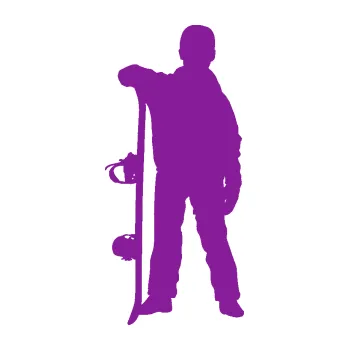 Samolepicí dekorace na vozidlo Snowboard 039 levá (14 - fialová) SAMOLEPKA NA AUTO, NÁLEPKA, FÓLIE, POLEP, TUNING, VLASTNÍ TEXT, TISK, AUTOSAMOLEPKY.cz, POLEPY, OBRÁZEK, LOGO, 3D STICKERS