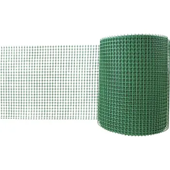 chovatelské pletivo Plastové pletivo, oko 15x15mm, výška 600mm, zelené