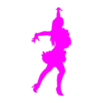 Autodoplněk Samolepka na auto Tanec 017 pravá latinsko americká tanečnice (72 - Fluorescentní růžová) NÁLEPKA, FÓLIE, POLEPY, TUNING, VLASTNÍ TEXT, TISK, AUTOSAMOLEPKY.cz, SAMOLEPKY, OBRÁZEK, LOGO, VÝROBA, PRODEJ