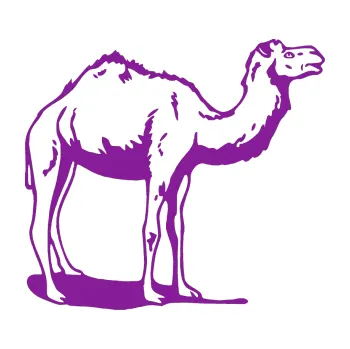 Samolepící dekorace SAMOLEPKA Velbloud 001 pravá (14 - fialová) NA AUTO, NÁLEPKA, FÓLIE, POLEP, TUNING, VLASTNÍ TEXT, TISK, AUTOSAMOLEPKY.cz, POLEPY, OBRÁZEK, LOGO, SAMOLEPKY