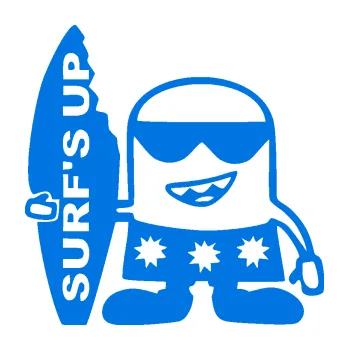 Samolepicí dekorace na vozidlo Surf veselý panáček (11 - modrá oceán) SAMOLEPKA NA AUTO, NÁLEPKA, FÓLIE, POLEP, TUNING, VLASTNÍ TEXT, TISK, AUTOSAMOLEPKY.cz, POLEPY, OBRÁZEK, LOGO, 3D STICKERS