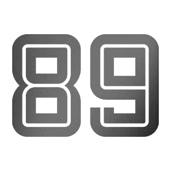 Polep vozidla Startovní číslo 89 typ 7 (41 - grafitová metalíza) SAMOLEPKA NA AUTO, NÁLEPKA, FÓLIE, POLEP, TUNING, VLASTNÍ TEXT, TISK, AUTOSAMOLEPKY.cz, POLEPY, OBRÁZEK, LOGO, 3D STICKERS