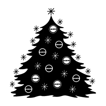 Samolepící dekorace SAMOLEPKA Vánoční stromeček 001 (01 - černá) NA AUTO, NÁLEPKA, FÓLIE, POLEP, TUNING, VLASTNÍ TEXT, TISK, AUTOSAMOLEPKY.cz, POLEPY, OBRÁZEK, LOGO, SAMOLEPKY