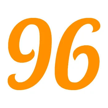 Polep vozidla Startovní číslo 96 typ 3 (06 - oranžová) SAMOLEPKA NA AUTO, NÁLEPKA, FÓLIE, POLEP, TUNING, VLASTNÍ TEXT, TISK, AUTOSAMOLEPKY.cz, POLEPY, OBRÁZEK, LOGO, 3D STICKERS