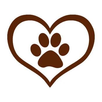 samolepka Tlapky love 002 (15 - hnědá) SAMOLEPKA NA AUTO, NÁLEPKA, FÓLIE, POLEP, TUNING, VLASTNÍ TEXT, TISK, AUTOSAMOLEPKY.cz, POLEPY, OBRÁZEK, LOGO, 3D STICKERS