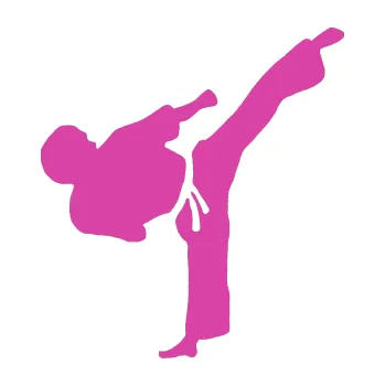 Polep vozidla Taekwondo 001 pravá (16 - růžová) SAMOLEPKA NA AUTO, NÁLEPKA, FÓLIE, POLEP, TUNING, VLASTNÍ TEXT, TISK, AUTOSAMOLEPKY.cz, POLEPY, OBRÁZEK, LOGO, 3D STICKERS