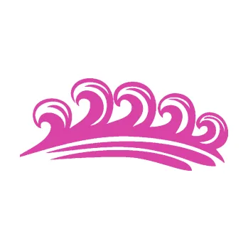 Samolepící dekorace SAMOLEPKA Vlny 001 levá moře (16 - růžová) NA AUTO, NÁLEPKA, FÓLIE, POLEP, TUNING, VLASTNÍ TEXT, TISK, AUTOSAMOLEPKY.cz, POLEPY, OBRÁZEK, LOGO, SAMOLEPKY