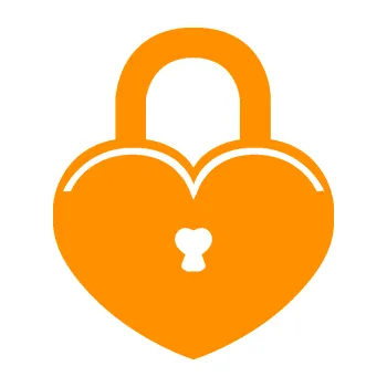 Samolepící dekorace Srdíčko 005 zámek (06 - oranžová) SAMOLEPKA NA AUTO, NÁLEPKA, FÓLIE, POLEP, TUNING, VLASTNÍ TEXT, TISK, AUTOSAMOLEPKY.cz, POLEPY, OBRÁZEK, LOGO, 3D STICKERS