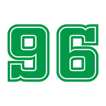 Polep vozidla Startovní číslo 96 typ 5 (12 - zelená) SAMOLEPKA NA AUTO, NÁLEPKA, FÓLIE, POLEP, TUNING, VLASTNÍ TEXT, TISK, AUTOSAMOLEPKY.cz, POLEPY, OBRÁZEK, LOGO, 3D STICKERS
