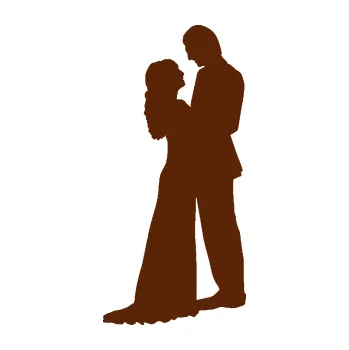 Samolepící dekorace SAMOLEPKA Svatba 004 pravá (15 - hnědá) NA AUTO, NÁLEPKA, FÓLIE, POLEP, TUNING, VLASTNÍ TEXT, TISK, AUTOSAMOLEPKY.cz, POLEPY, OBRÁZEK, LOGO, SAMOLEPKY