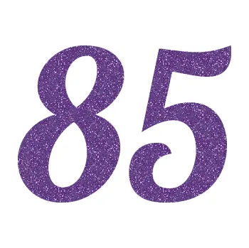 Polep vozidla SAMOLEPKA Startovní číslo 85 typ 3 (87 - Ultra Metalic fialová) NA AUTO, NÁLEPKA, FÓLIE, POLEP, TUNING, VLASTNÍ TEXT, TISK, AUTOSAMOLEPKY.cz, POLEPY, OBRÁZEK, LOGO, SAMOLEPKY