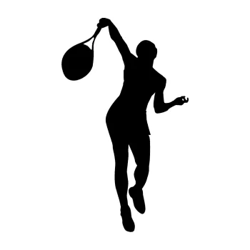 Polep vozidla Tenista 015 levá (01 - černá) SAMOLEPKA NA AUTO, NÁLEPKA, FÓLIE, POLEP, TUNING, VLASTNÍ TEXT, TISK, AUTOSAMOLEPKY.cz, POLEPY, OBRÁZEK, LOGO, 3D STICKERS