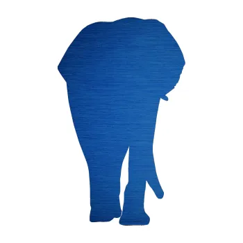 Samolepící dekorace SAMOLEPKA Slon 008 pravá (65 - škrábaný kov modrý) NA AUTO, NÁLEPKA, FÓLIE, POLEP, TUNING, VLASTNÍ TEXT, TISK, AUTOSAMOLEPKY.cz, POLEPY, OBRÁZEK, LOGO, SAMOLEPKY