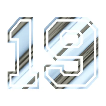 Polep vozidla Startovní číslo 19 typ 4 (80 - chrom fólie stříbrná zrcadlová) SAMOLEPKA NA AUTO, NÁLEPKA, FÓLIE, POLEP, TUNING, VLASTNÍ TEXT, TISK, AUTOSAMOLEPKY.cz, POLEPY, OBRÁZEK, LOGO, 3D STICKERS