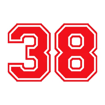 Polep vozidla SAMOLEPKA Startovní číslo 38 typ 4 (10 - červená) NA AUTO, NÁLEPKA, FÓLIE, POLEP, TUNING, VLASTNÍ TEXT, TISK, AUTOSAMOLEPKY.cz, POLEPY, OBRÁZEK, LOGO, SAMOLEPKY