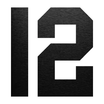 Polep vozidla Startovní číslo 12 (63 - škrábaný kov černý) SAMOLEPKA NA AUTO, NÁLEPKA, FÓLIE, POLEP, TUNING, VLASTNÍ TEXT, TISK, AUTOSAMOLEPKY.cz, POLEPY, OBRÁZEK, LOGO, 3D STICKERS