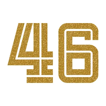 Polep vozidla Startovní číslo 46 typ 7 (92 - Ultra Metalic zlatá) SAMOLEPKA NA AUTO, NÁLEPKA, FÓLIE, POLEP, TUNING, VLASTNÍ TEXT, TISK, AUTOSAMOLEPKY.cz, POLEPY, OBRÁZEK, LOGO, 3D STICKERS