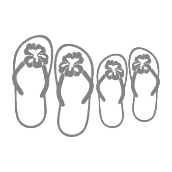 Samolepící dekorace SAMOLEPKA Ty a já 002 žabky (17 - šedá) NA AUTO, NÁLEPKA, FÓLIE, POLEP, TUNING, VLASTNÍ TEXT, TISK, AUTOSAMOLEPKY.cz, POLEPY, OBRÁZEK, LOGO, SAMOLEPKY