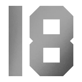 Polep vozidla Startovní číslo 18 (42 - stříbrná metalíza) SAMOLEPKA NA AUTO, NÁLEPKA, FÓLIE, POLEP, TUNING, VLASTNÍ TEXT, TISK, AUTOSAMOLEPKY.cz, POLEPY, OBRÁZEK, LOGO, 3D STICKERS