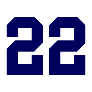 Polep vozidla Startovní číslo 22 (23 - tmavě modrá) SAMOLEPKA NA AUTO, NÁLEPKA, FÓLIE, POLEP, TUNING, VLASTNÍ TEXT, TISK, AUTOSAMOLEPKY.cz, POLEPY, OBRÁZEK, LOGO, 3D STICKERS