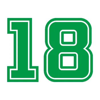 Polep vozidla Startovní číslo 18 typ 5 (12 - zelená) SAMOLEPKA NA AUTO, NÁLEPKA, FÓLIE, POLEP, TUNING, VLASTNÍ TEXT, TISK, AUTOSAMOLEPKY.cz, POLEPY, OBRÁZEK, LOGO, 3D STICKERS