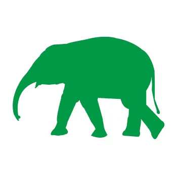 Samolepící dekorace Slon 017 levá (12 - zelená) SAMOLEPKA NA AUTO, NÁLEPKA, FÓLIE, POLEP, TUNING, VLASTNÍ TEXT, TISK, AUTOSAMOLEPKY.cz, POLEPY, OBRÁZEK, LOGO, 3D STICKERS