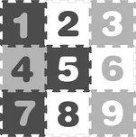 Smily Play Pěnové puzzle Číslice 9 dílků