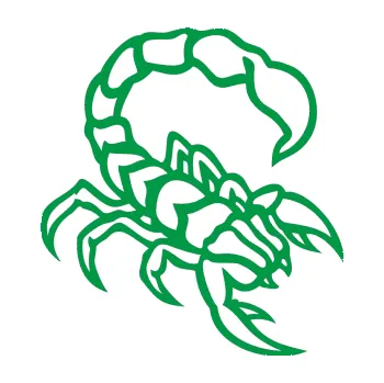 Polep vozidla Štír 019 pravá (12 - zelená) SAMOLEPKA NA AUTO, NÁLEPKA, FÓLIE, POLEP, TUNING, VLASTNÍ TEXT, TISK, AUTOSAMOLEPKY.cz, POLEPY, OBRÁZEK, LOGO, 3D STICKERS