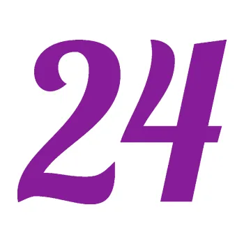 Polep vozidla Startovní číslo 24 typ 3 (14 - fialová) SAMOLEPKA NA AUTO, NÁLEPKA, FÓLIE, POLEP, TUNING, VLASTNÍ TEXT, TISK, AUTOSAMOLEPKY.cz, POLEPY, OBRÁZEK, LOGO, 3D STICKERS