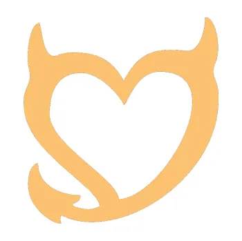 Samolepící dekorace Srdíčko čertovo levá (08 - béžová) SAMOLEPKA NA AUTO, NÁLEPKA, FÓLIE, POLEP, TUNING, VLASTNÍ TEXT, TISK, AUTOSAMOLEPKY.cz, POLEPY, OBRÁZEK, LOGO, 3D STICKERS