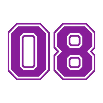 Polep vozidla SAMOLEPKA Startovní číslo 08 typ 4 (14 - fialová) NA AUTO, NÁLEPKA, FÓLIE, POLEP, TUNING, VLASTNÍ TEXT, TISK, AUTOSAMOLEPKY.cz, POLEPY, OBRÁZEK, LOGO, SAMOLEPKY