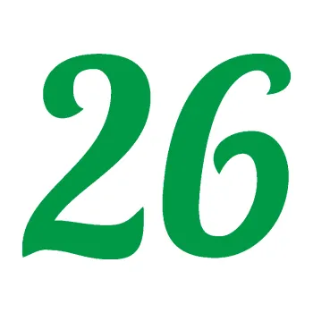 Polep vozidla Startovní číslo 26 typ 3 (12 - zelená) SAMOLEPKA NA AUTO, NÁLEPKA, FÓLIE, POLEP, TUNING, VLASTNÍ TEXT, TISK, AUTOSAMOLEPKY.cz, POLEPY, OBRÁZEK, LOGO, 3D STICKERS