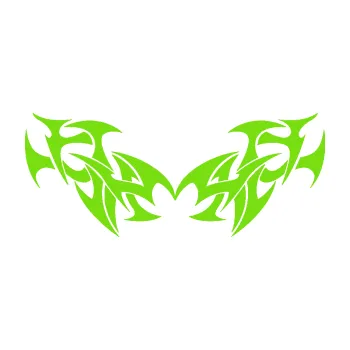 Polep vozidla Tetování 199 (04 - zelená kawasaki) SAMOLEPKA NA AUTO, NÁLEPKA, FÓLIE, POLEP, TUNING, VLASTNÍ TEXT, TISK, AUTOSAMOLEPKY.cz, POLEPY, OBRÁZEK, LOGO, 3D STICKERS